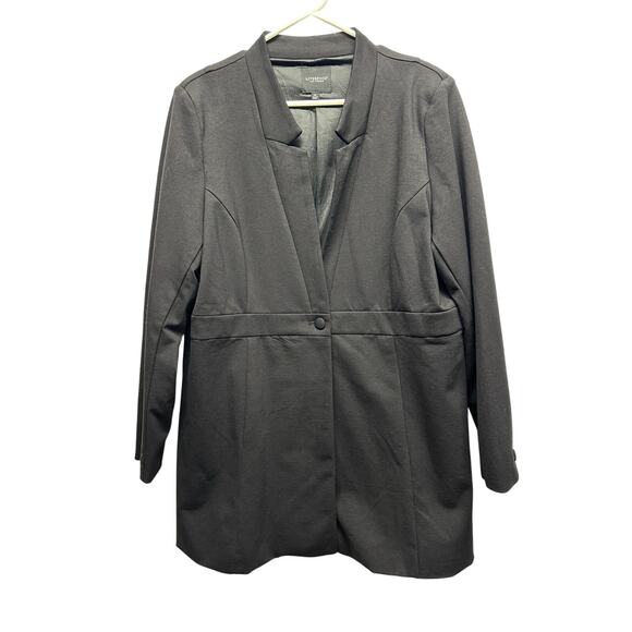 Liverpool Los Angeles Black Longline Blazer Jacket XL - Picture 1 of 13